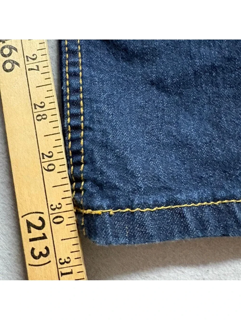 Beverly Hills Polo Club Jeans Mens 42x32 Blue Stretch Denim Straight Leg